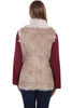 scully leather faux fur ladies western vest