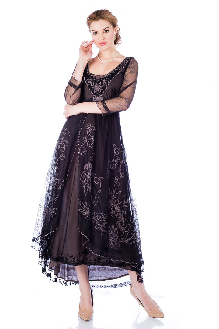 Romantic Victorian Black Lace Dress-40163-BP2 Romantic Victorian Black Lace Dress-40163-BP2