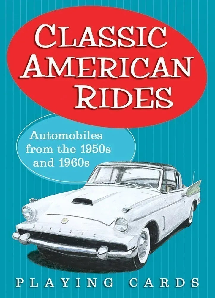 Classic American Rides Playing Cards-Automobiles from the 1950's and 1960's