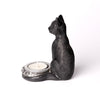 Black Cat T Light Candle Holder Alchemy Gothic