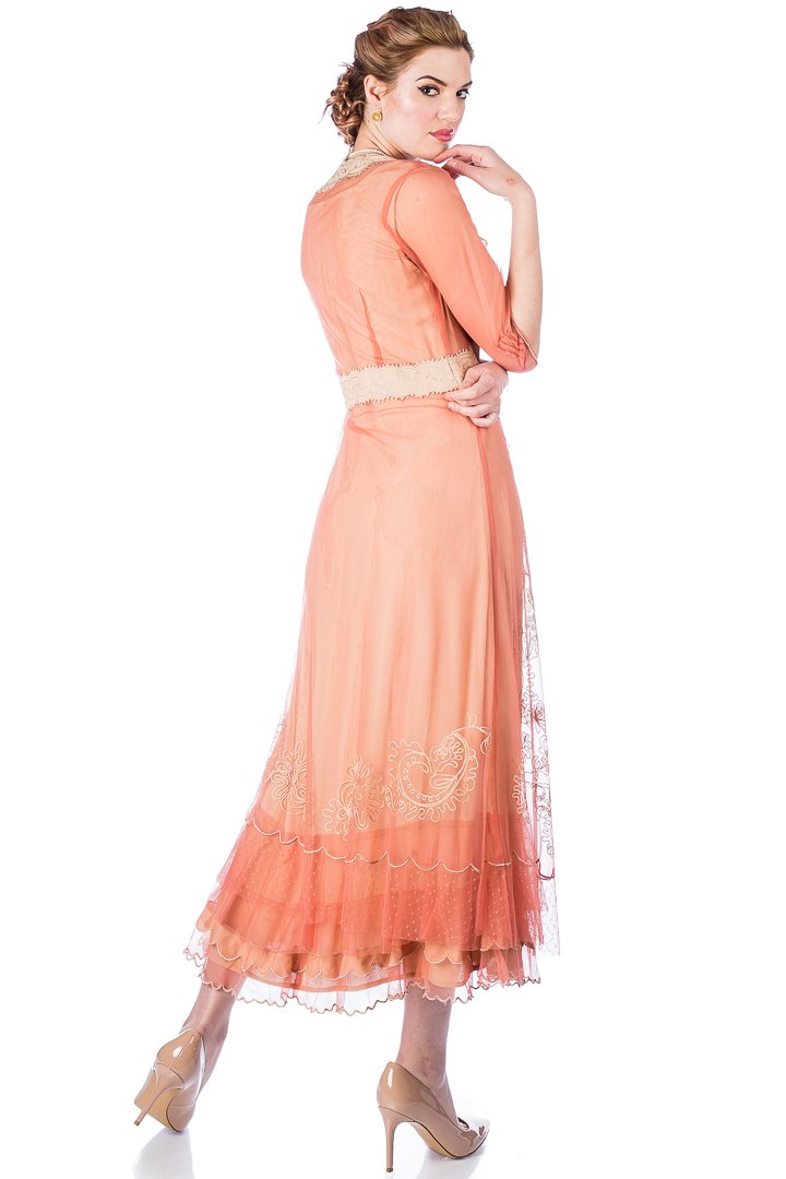 Nataya Victorian Dress-Rose Gold- 1x-40701 (PMST1I)