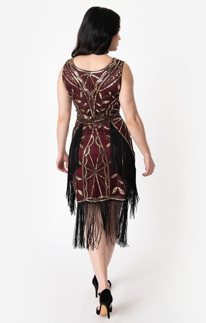 unique vintage beaded flapper dress Unique Vintage Navy & Green Peacock Beaded Nadine Fringe Flapper Dress