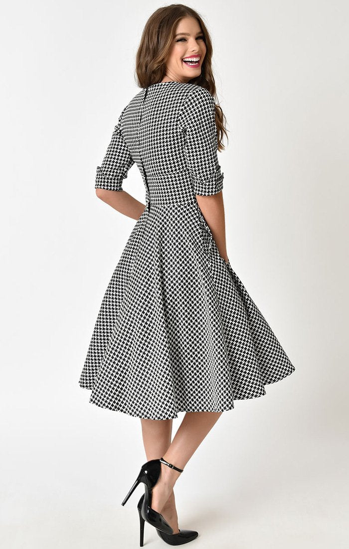 Ladies 1950's Black and White Dress Ladies 1950's Black and White Dress