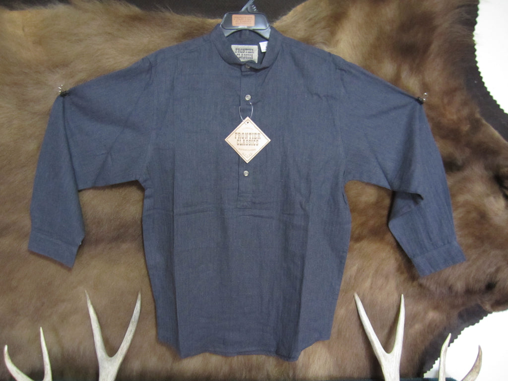 Men's Dark Grey Frontier Old West Shirt-53A