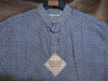 Men's Old West Dark Blue Check Bib Front Shirt-CM5483
