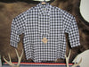 Men's Old West Plaid Bib Front Shirt-CM511