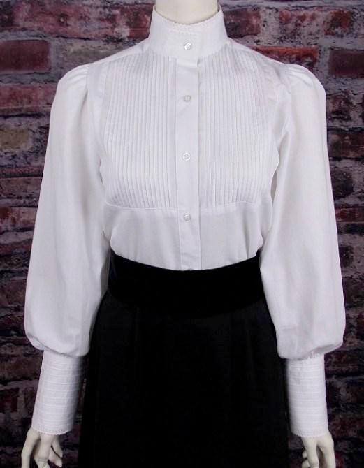 Victorian High Neck Ladies Blouse CL442 - Blanche's Place