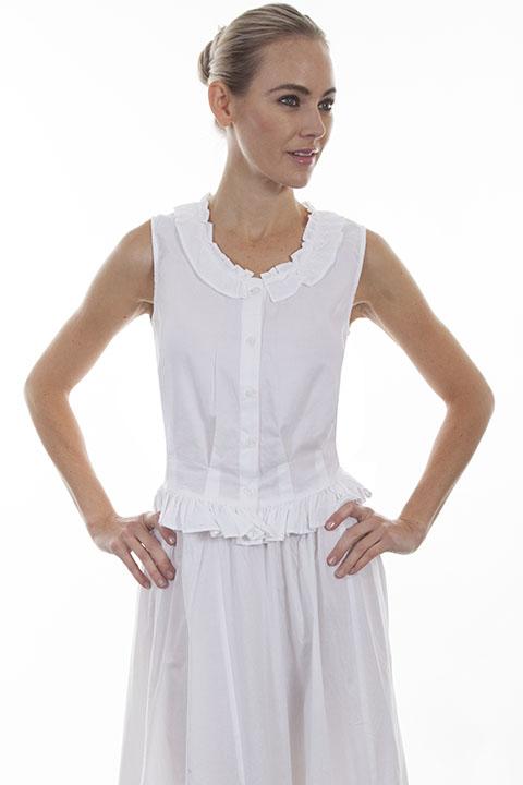Victorian Lace Trimmed Cotton Camisoles - RW502 - Blanche's Place