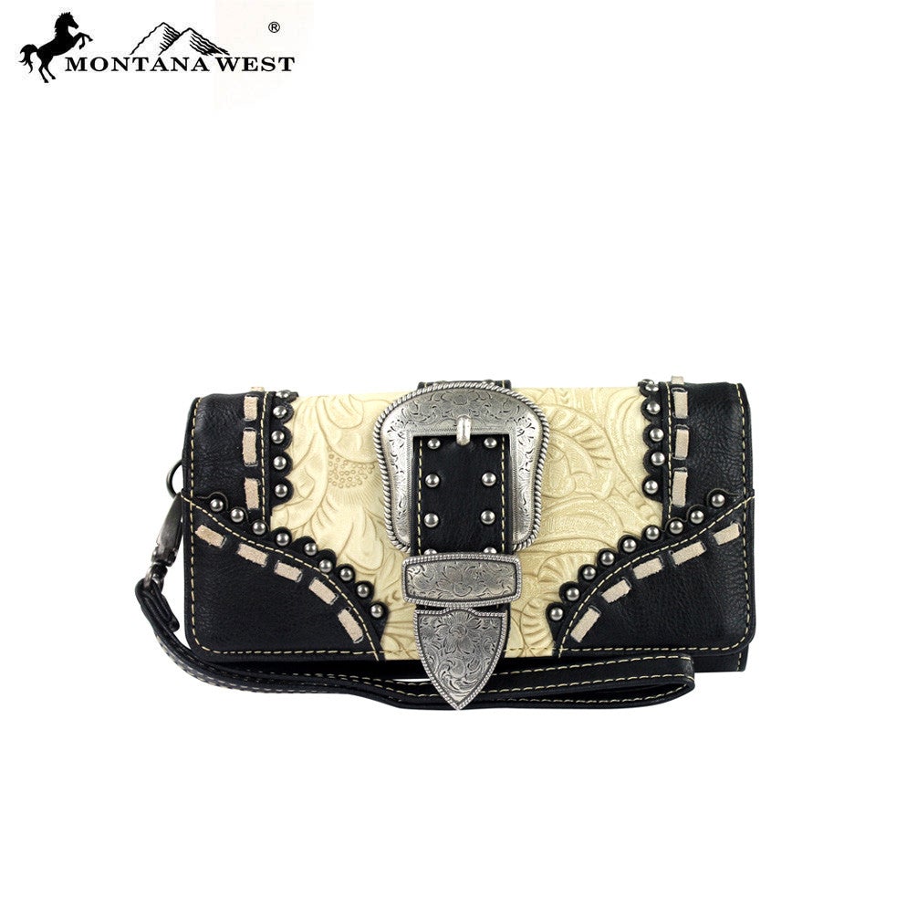 MW142-W002 Montana West Western Buckle Collection Wallet