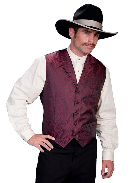 Men's Dress Western Paisley Vest Available in 9 Colors Men's Dress Western Paisley Vest Available in 9 Colors