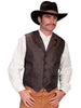 Men's Brown Wahmaker western vest