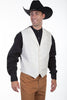 Men's cream colored western wedding vest