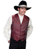 Mens Red Wahmaker Vest with Dragon Pattern