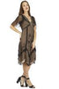 Nataya Vintage Inspired Art Deco Black Dress-AL241 - Blanche's Place