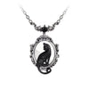 Alchemy Gothic Victorian Black Cat Necklace-P895 - Blanche's Place