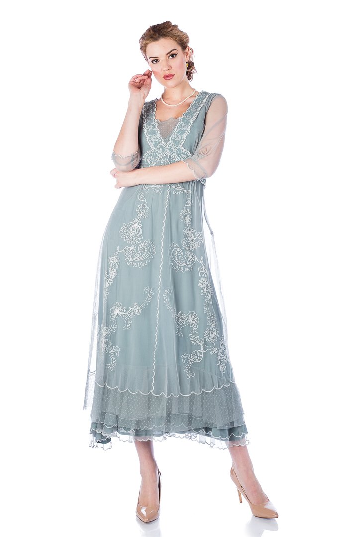 Romantic Vintage Inspired Titanic Downton Abbey Inspired Dress-40701 - Blanche's Place