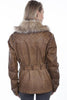 Ladies Western Jacket with Luxurious Faux Fur Collar-8029 - Blanche's Place
