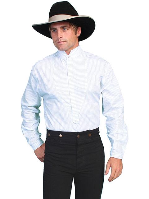 Men’s Old West Inset Bib Dress Shirt-RW058