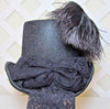 Ladies Black Victorian Gothic Riding Hat