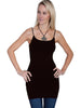 Extra Long Ivory or Black Camisole-One Size