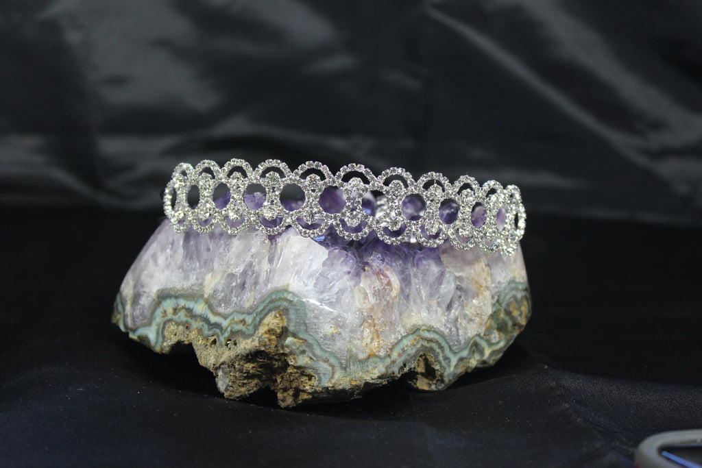 Rhinestone Crystal and Silver Wedding Headband