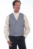Men's Vintage Inspired Herringbone Double Breasted Vest-RW