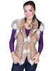 Ladies Scully Faux Fur Western Vest-8023