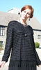 Roaring 20's Flapper Dress-Black Lace-Size L - Blanche's Place