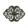 Victorian Downton Abbey Vintage Inspired Filigree Pin with Hematite Stones-17524 - Blanche's Place