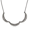 EDWARDIAN INSPIRED BELLE EPOCH HEMATITE COLLAR NECKLACE DOWNTON ABBEY - 17578 - Blanche's Place