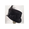 Ladies Black Victorian Lady Mary Riding Hat