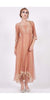 Nataya Vintage Inspired Dress-Rose Gold Size Medium-On Sale - Blanche's Place