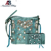 ABS-023 American Bling Embroidered Collection Crossbody and Wallet Set
