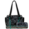 ABS-804 American Bling Embossed Collection Tote and Wallet Set