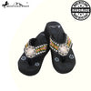 BD15A-S001 Aztec Hand Beaded Collection Flip Flops BY CASE