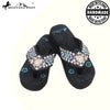 BD16A-S002 Aztec Hand Beaded Collection Flip Flops BY CASE