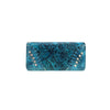 CLBW2-2723 American Bling Turquoise Embossed Floral Wallet/Wristlet