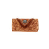 CLBW2-2801  American Bling Brown Concho Wallet/Wristlet