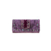 CLBW2-2807  American Bling Purple Studded Wallet/Wristlet