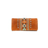 CLBW2-2814  American Bling Brown Concho Wallet/Wristlet