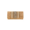 CLBW2-2823  American Bling Tan Embroidered  Wallet/Wristlet