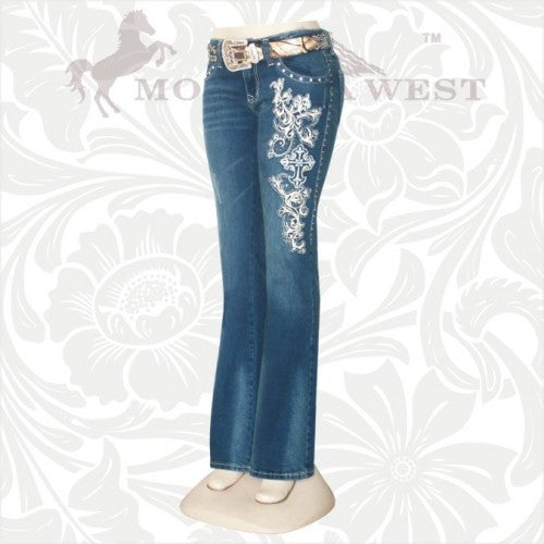 JN-TR012 Stretchy Hip Hugger Denim Trinity Ranch Jeans