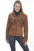 Scully Western Fringe Jacket with Old West Conchos and Beaded Trim-L152 - Blanche's Place
