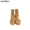 LBT-007 Trinity Ranch Western Leather Suede Booties Studs Collection