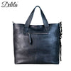 LEA-6030 Delila 100% Genuine Leather Hair-On Hide Collection Tote/Crossbody
