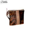 LEA-6039 Delila 100% Genuine Leather Hair-On Hide Collection Crossbody
