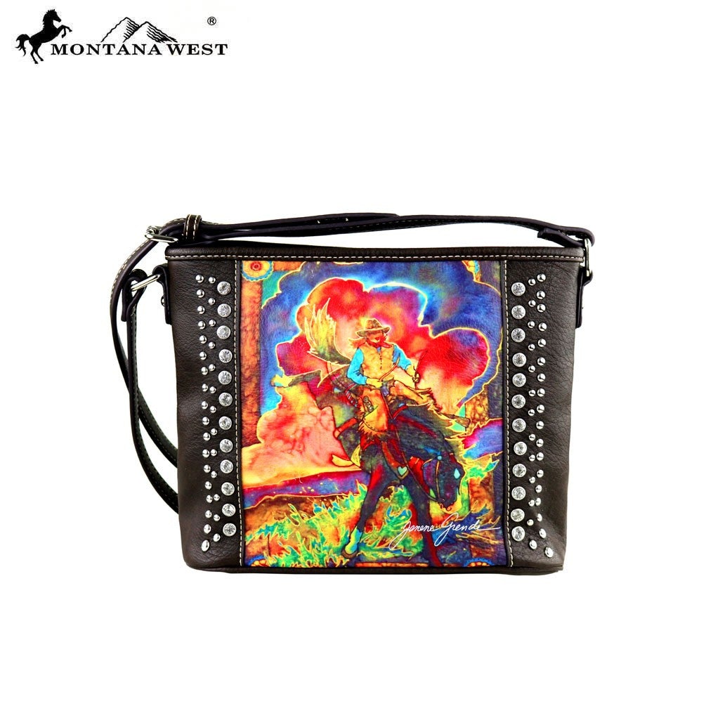 MW392-8287 Montana West Horse Art Crossbody - Janene Grende Collection