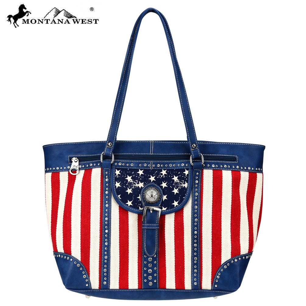 MW730-8484 Montana West American Pride Collection Wide Tote