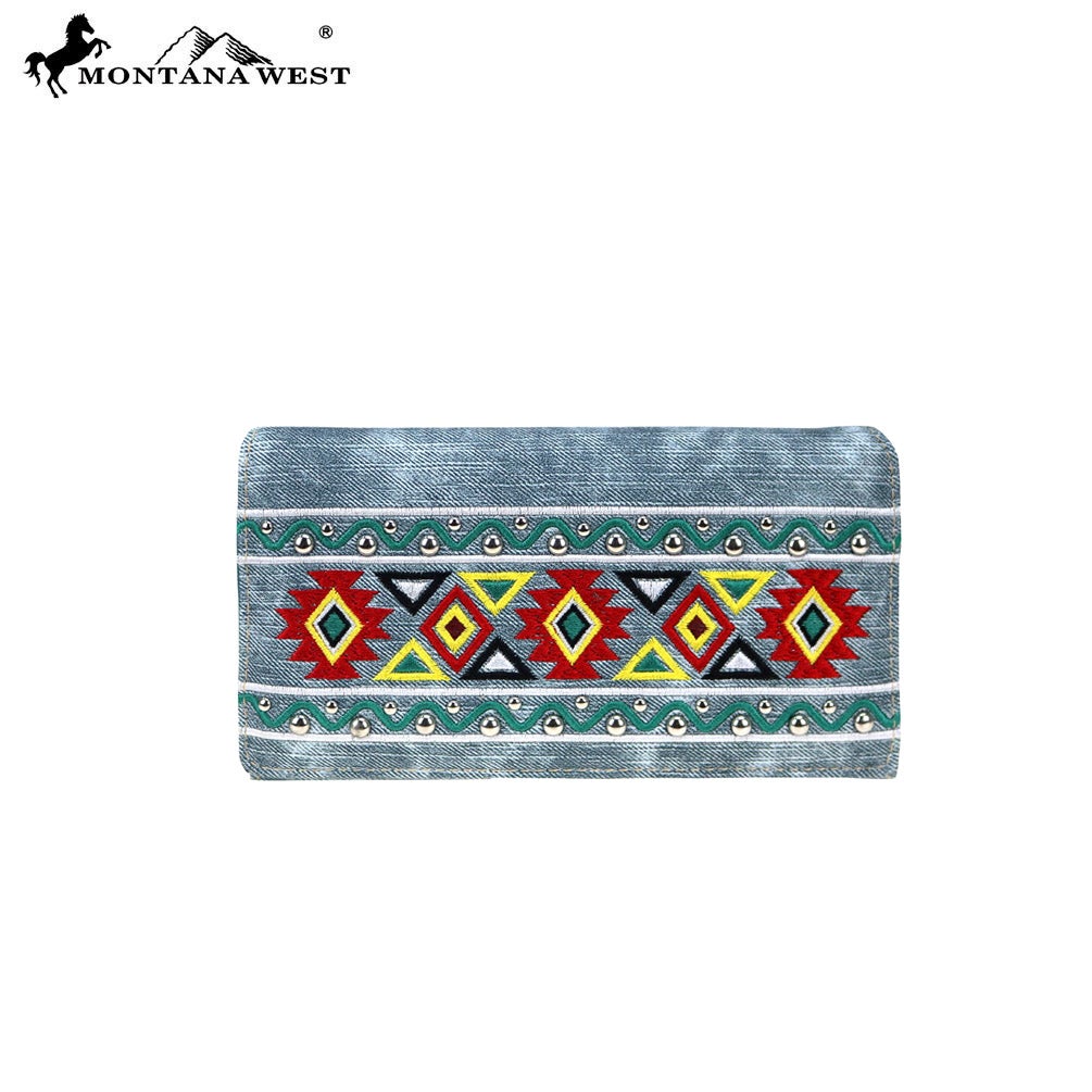 MW885-W010 Montana West Aztec Collection Wallet