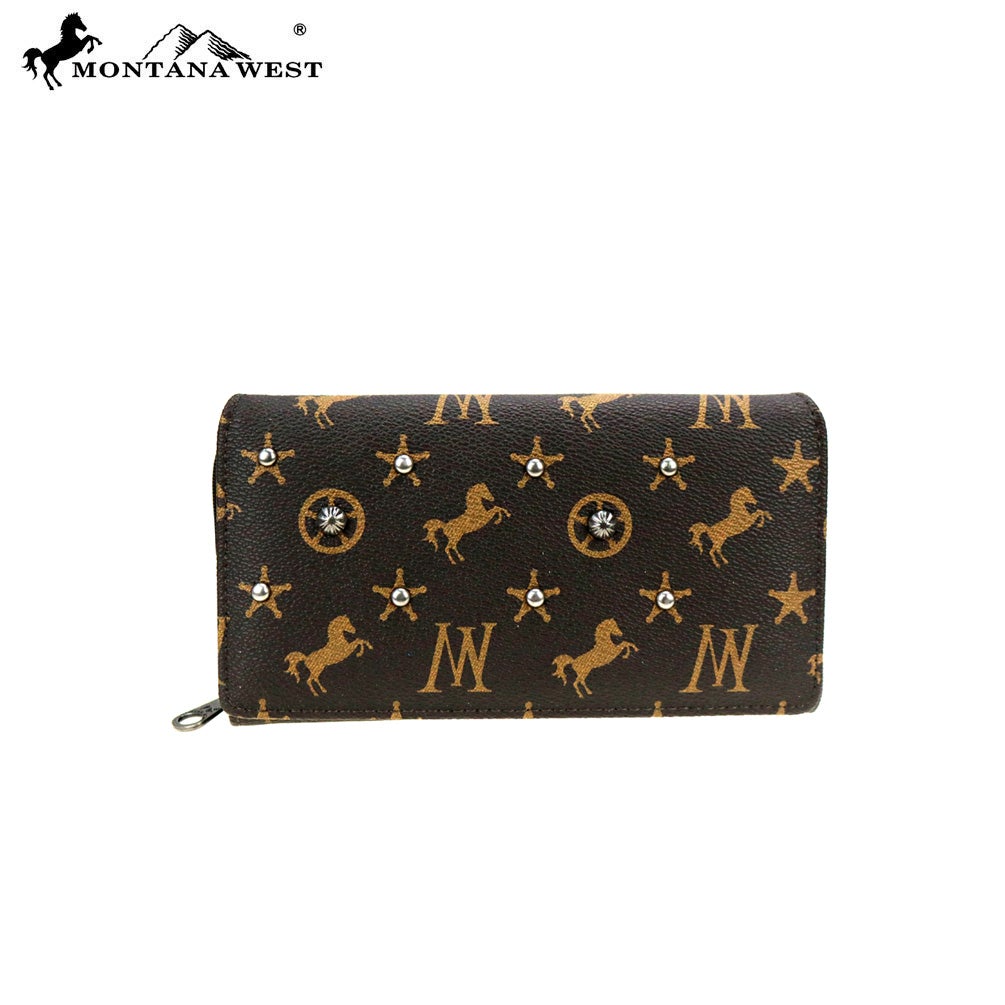 MW902-W010 Montana West Signature Monogram Collection Wallet